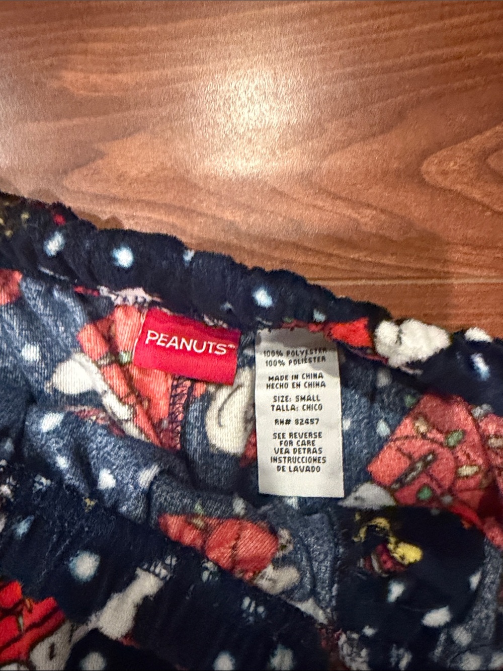 Peanuts Charlie, Snoopy, and Woodstock pajama pants in size small. - Picture 2 of 8